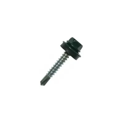 Кровельный саморез Rizzel 4,8x19 RAL 6020 сверло №2, 400 шт 00000351351