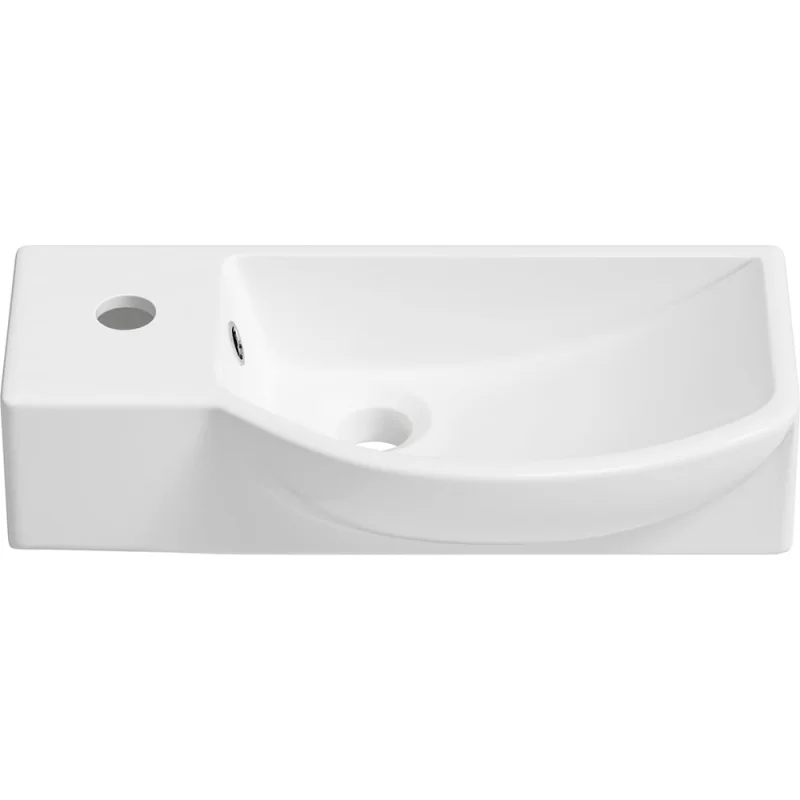 Настенная или накладная раковина Lavinia Boho Bathroom Sink, рукомойник 45х24 см, с отверстием 33311031