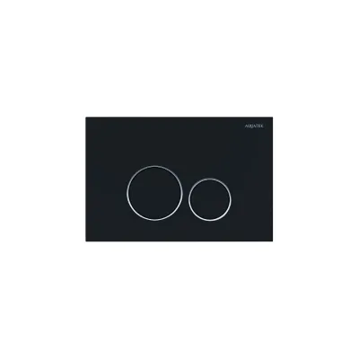 Панель смыва AQUATEK черная матовая, ободок хром (клавиши круглые) KDI-0000020 (005D) 00000119407
