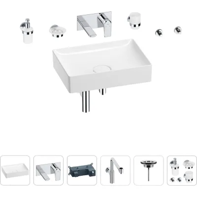 Раковина для ванной Wellsee Pure BY Wellsee в наборе 8 в 1 201006441
