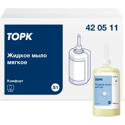 Жидкое мыло-крем TORK Advanced, 1 л., S1, для рук арт. 25526 420511