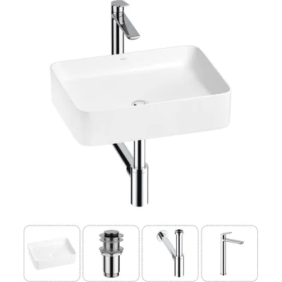 Набор Wellsee 4 в 1 Mint накладная раковина 50x38 см 20212485R