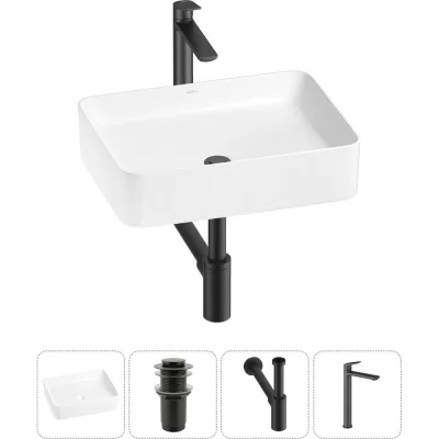 Набор Wellsee 4 в 1 Mint накладная раковина 50x38 см 20212486R