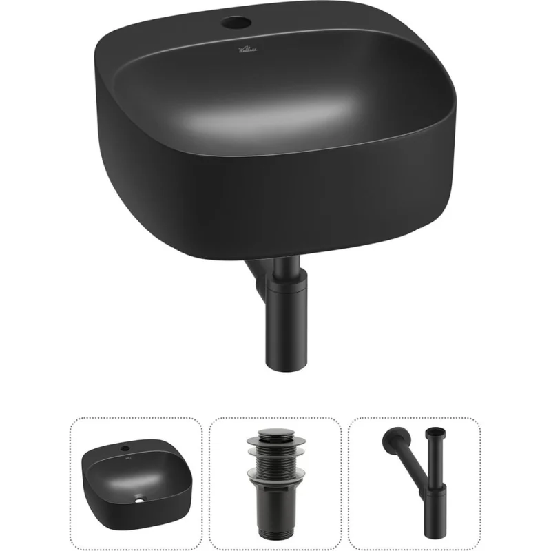 Набор Wellsee 3 в 1 Ideal накладная раковина 42x42 см 20214147R