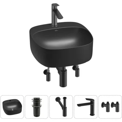 Набор Wellsee 5 в 1 Ideal накладная раковина 42x42 см 20214153R