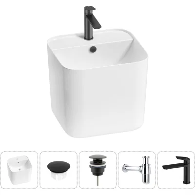 Набор Wellsee 5 в 1 M1 Limited Edition подвесная раковина 45x42 см 20217281R