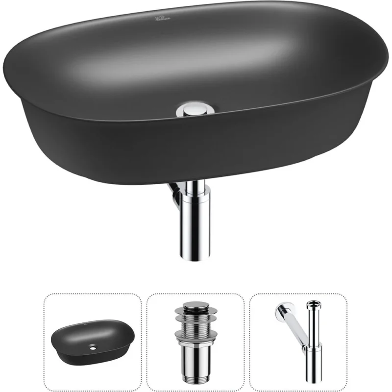 Набор Wellsee 3 в 1 Brillant iCon накладная раковина 60x40 см 20214662R