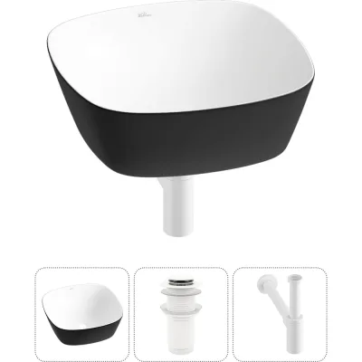 Набор Wellsee 3 в 1 Ground Breaking накладная раковина 40x40 см 20212178R