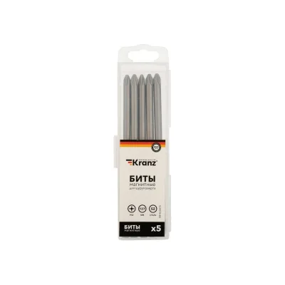 Бита (5 шт; PH2x127 мм) для шуруповерта KRANZ KR-92-0410