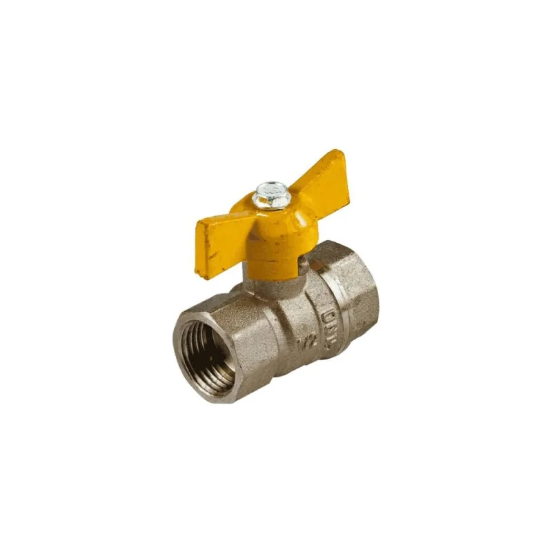 Кран газ шаровой ГАЛЛОП 1/2'' вн/вн бабочка 11б27п Стандарт 230 / PN40 532622