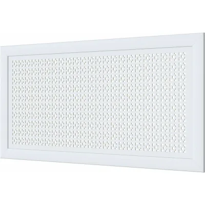 Декоративный экран для радиаторов и батарей Cosca Decor Модерн 600x1200 мм, белый, дамаско, с рамкой СПБ002100