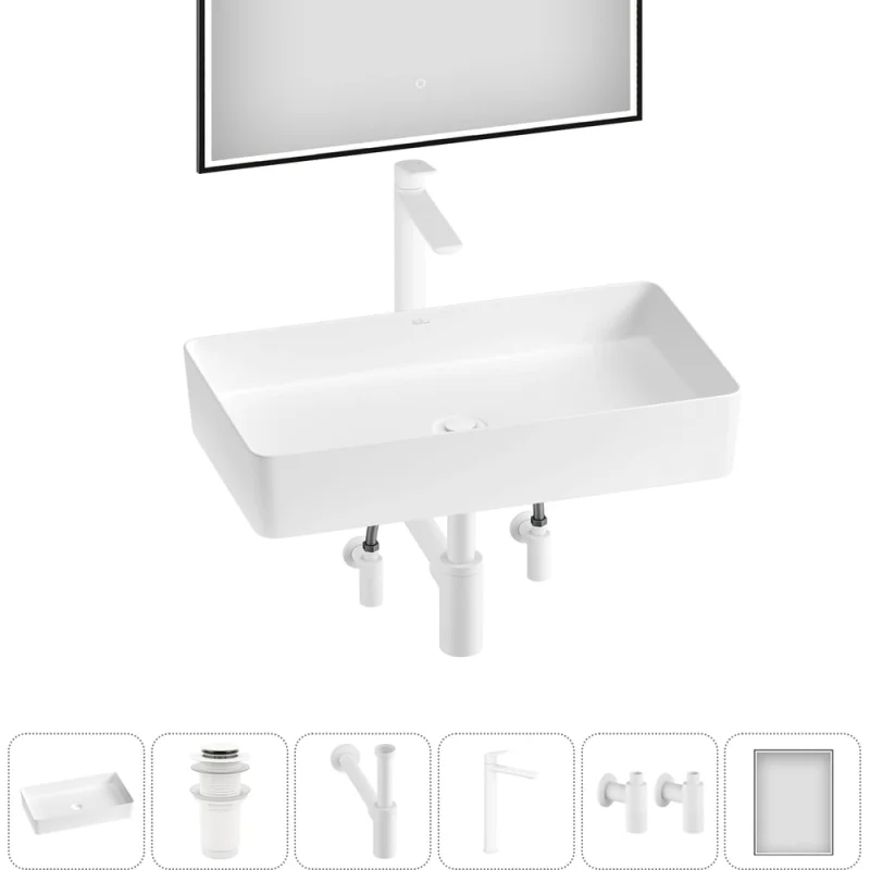 Акционный набор Wellsee 6 в FreeDom 2.0 накладная раковина 60x34 см 20217942R