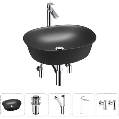 Набор Wellsee 5 в 1 Brillant iCon накладная раковина 50x40 см 20214640R