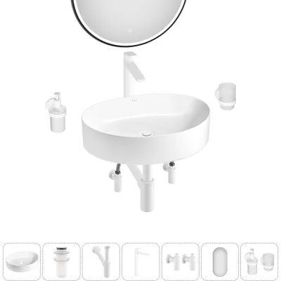 Набор Wellsee 7 в 1 Belle Spa 2.0 накладная раковина 50x38 см 20218454R