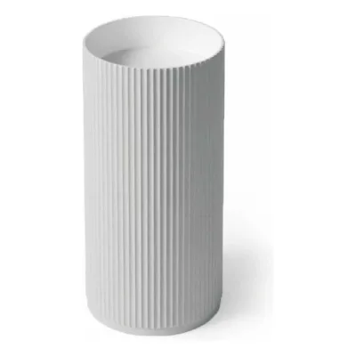 Умывальник (раковина) Galagutti 450*450*900 из искусственного камня (solid surface), матовый, с переливом, с сифоном в комплекте, без отверстия под смеситель GT2803-Light-Gray