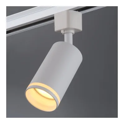 Светильник трековый 1фазный General Lighting Systems IP40, 55х55х190мм, GTR-GU10-1-LR-IP40-W белый 580212