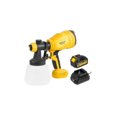 Краскораспылитель аккумуляторный MOLOT MCPS 1810 XLT Lite SET 2318036