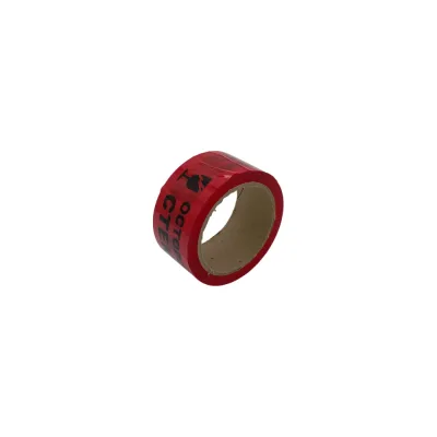 Клейкая лента ДМД-Упак с логотипом ОСТОРОЖНО СТЕКЛО черные буквы на красном фоне, 48мм/43мкм/60м 2017217