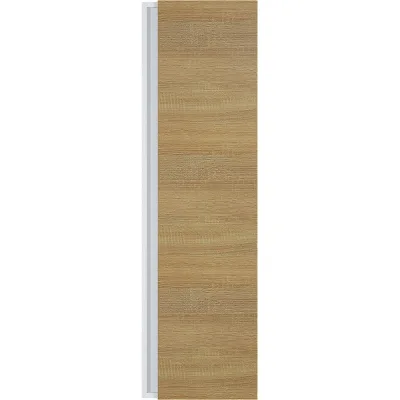 Шкаф-пенал для ванной комнаты uperwood Barsa 35х28х120 см, подвесной, белый/дуб сонома 293020529