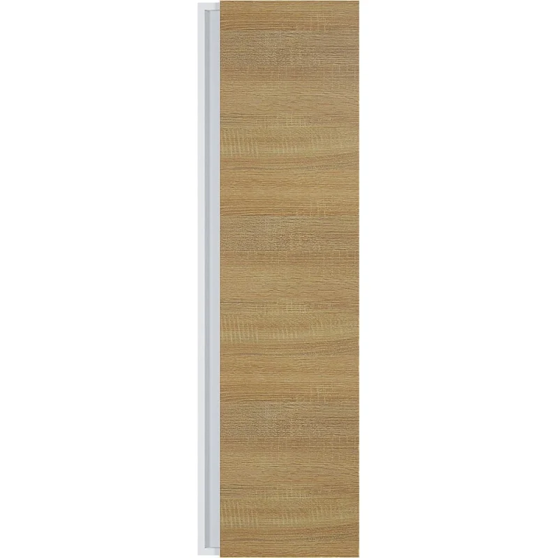 Шкаф-пенал для ванной комнаты uperwood Barsa 35х28х120 см, подвесной, белый/дуб сонома 293020529
