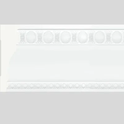 Потолочный плинтус Cosca Decor интерьерный багет, 110 мм, белый матовый СПБ048168