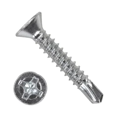Саморез КВАДРА DIN 7504 P 4.2x50 цинк, коp. 500 шт., потайной, шлиц PH2, сверло 504205001500