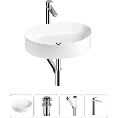 Набор Wellsee 4 в 1 Belle Spa 2.0 накладная раковина 50x38 см 20212585R