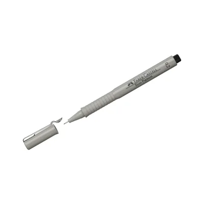 Капиллярная ручка Faber-Castell Ecco Pigment черная, 0.2 мм 166299