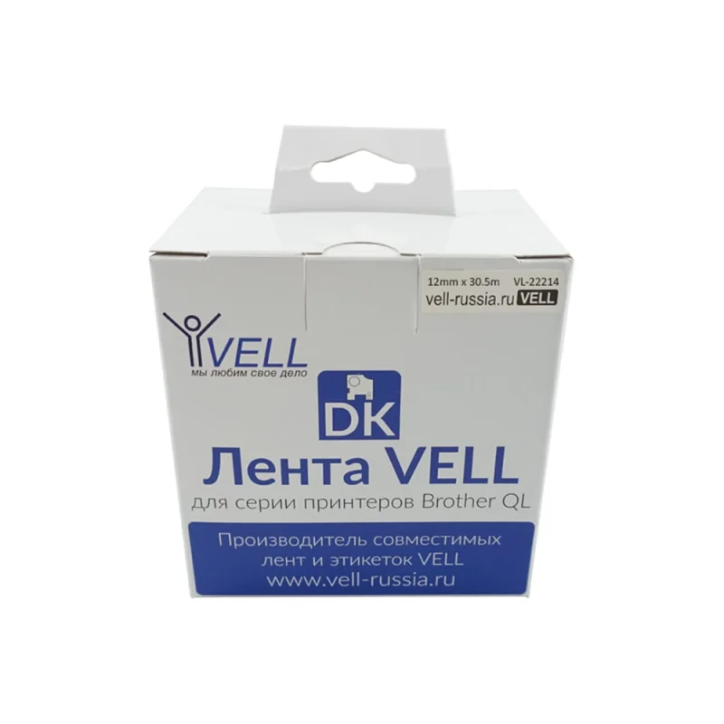 ΠΠ΅Π½ΡΠ° Vell VL-B-DK 22214 (Brother DK22214) Π΄Π»Ρ QL570/710W/720NW/800/810W/820NW 320132