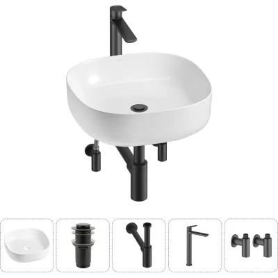 Набор Wellsee 5 в 1 Belle Spa 3.0 накладная раковина 45x45 см 20212702R