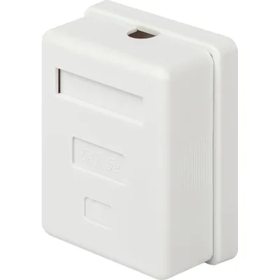 Компьютерная розетка ЭРА RJ45, категория 5е, неэкранированная, 1порт, упаковка 1 шт. Б0056901