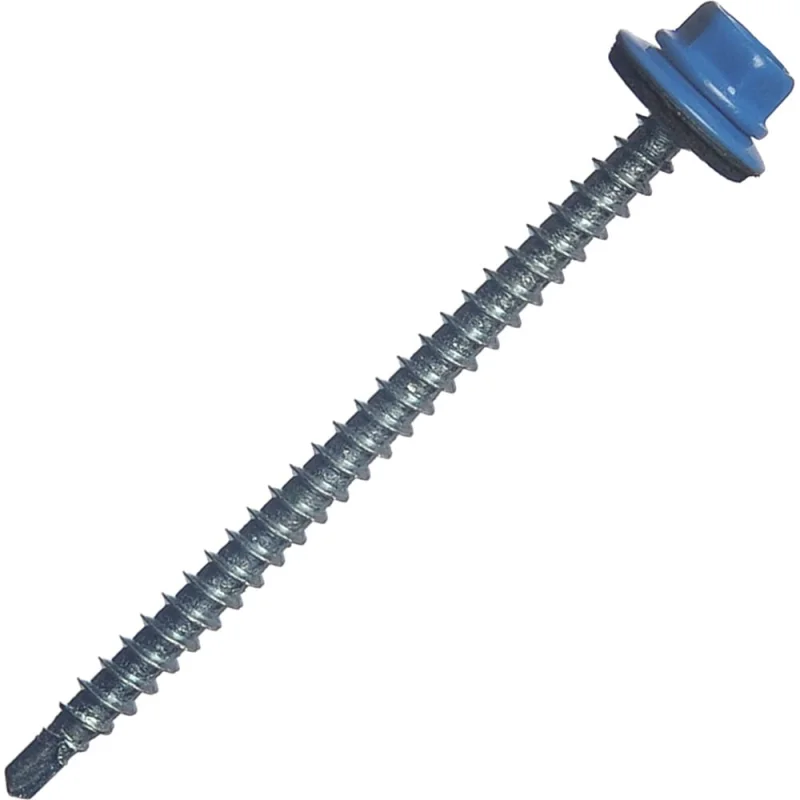 Кровельный саморез МЕТАЛЛСЕРВИС 4.8x70, RAL 5005, 100 шт. 1220578