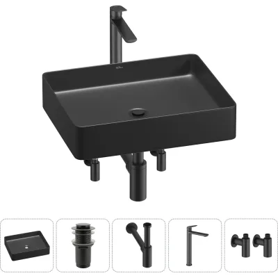 Набор Wellsee 5 в 1 FreeDom 2.0 накладная раковина 51x40 см 20214529R