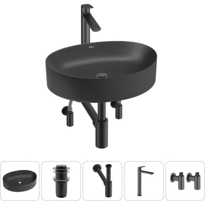 Набор Wellsee 5 в 1 Belle Spa 2.0 накладная раковина 50x38 см 20212603R