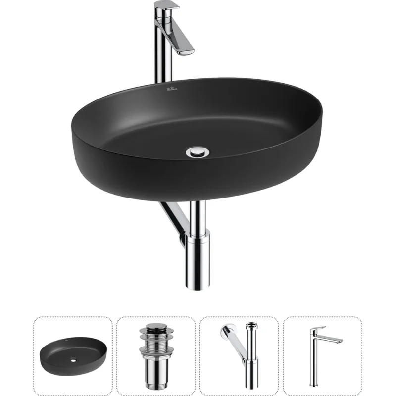 Набор Wellsee 4 в 1 Belle Spa 3.0 накладная раковина 55x41 см 20212683R