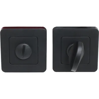 Сантехническая завертка к ручкам Аллюр АРТ BK-S1 BL/BL (411515) матовый черный 15189