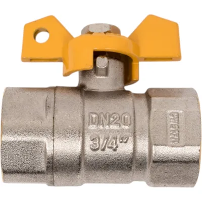 Шаровой кран Terma для газа 3/4в/в бабочка 26064