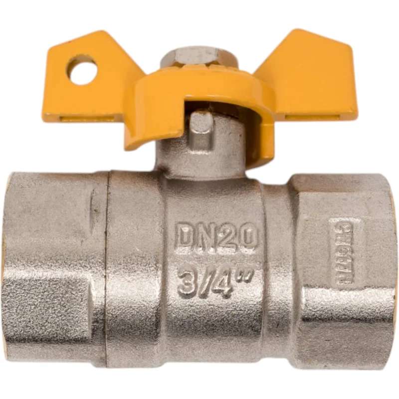 Шаровой кран Terma для газа 3/4в/в бабочка 26064