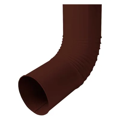 Колено трубы NIKA ПРОЕКТ круглое, сливное, D150 мм, RAL 8017 В0000034271