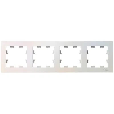 Рамка Systeme Electric 4-м ATLAS DESIGN универсальная, жемчуг ATN000404 1240266