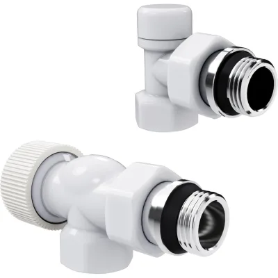 Набор термостатический осевой Royal Thermo Design 1/2М30x1.5, белый НС-1640373
