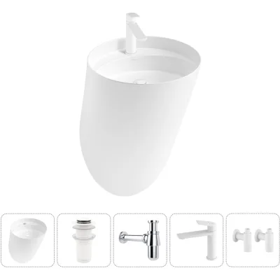 Набор Wellsee 5 в 1 M1 Limited Edition подвесная раковина 45x45 см 20215030R
