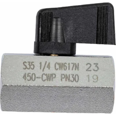 Шаровой кран RUB 1/4 DN8 PN30, ВР-ВР, серия NAPOLI S.35, флажок S35BF0