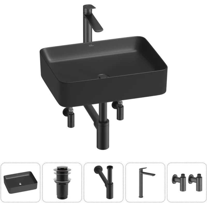 Набор Wellsee 5 в 1 Mint накладная раковина 50x38 см 20212503R