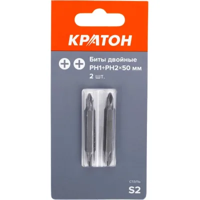 Бит двойной Кратон PH1+PH2 50 мм S2 1 12 02 048