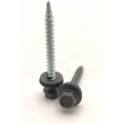 Саморез кровельный Крепстор 4,8х70 RAL 7024 муар сверло №1 Daxmer, 50 шт. 4665317058753
