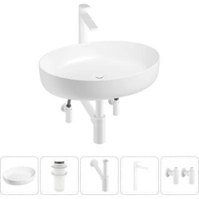 Набор Wellsee 5 в 1 Belle Spa 3.0 накладная раковина 55x41 см 20212676R