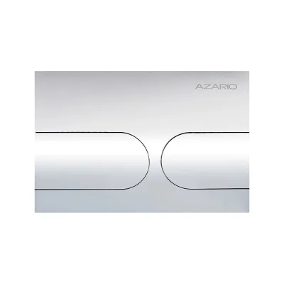 Клавиша смыва Azario AZ-SS-001-CH Нью-ТС из нержавеющей стали, овальная, хром глянец, 245×162,5×30,2 мм, для инсталляций AZ-G12 и AZ-TS006T 00098417