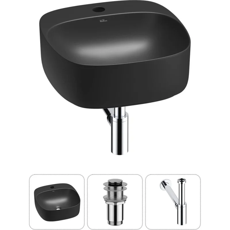 Набор Wellsee 3 в 1 Ideal накладная раковина 42x42 см 20214146R