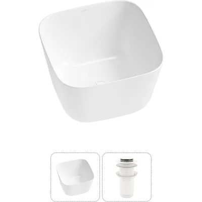 Набор Wellsee 2 в 1 Fontenay Paris накладная раковина 38x38 см 20214046R
